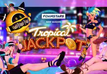 Test Lady Luck To Score A Jackpot In Foamstars' New "Tropical Jackpot" Season