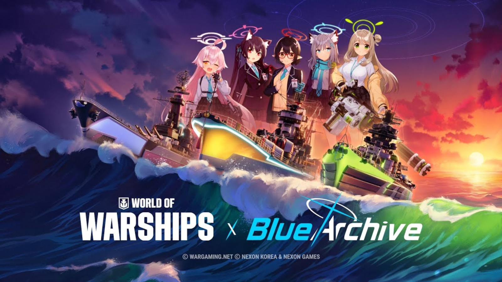 World Of Warships X Blue Archive