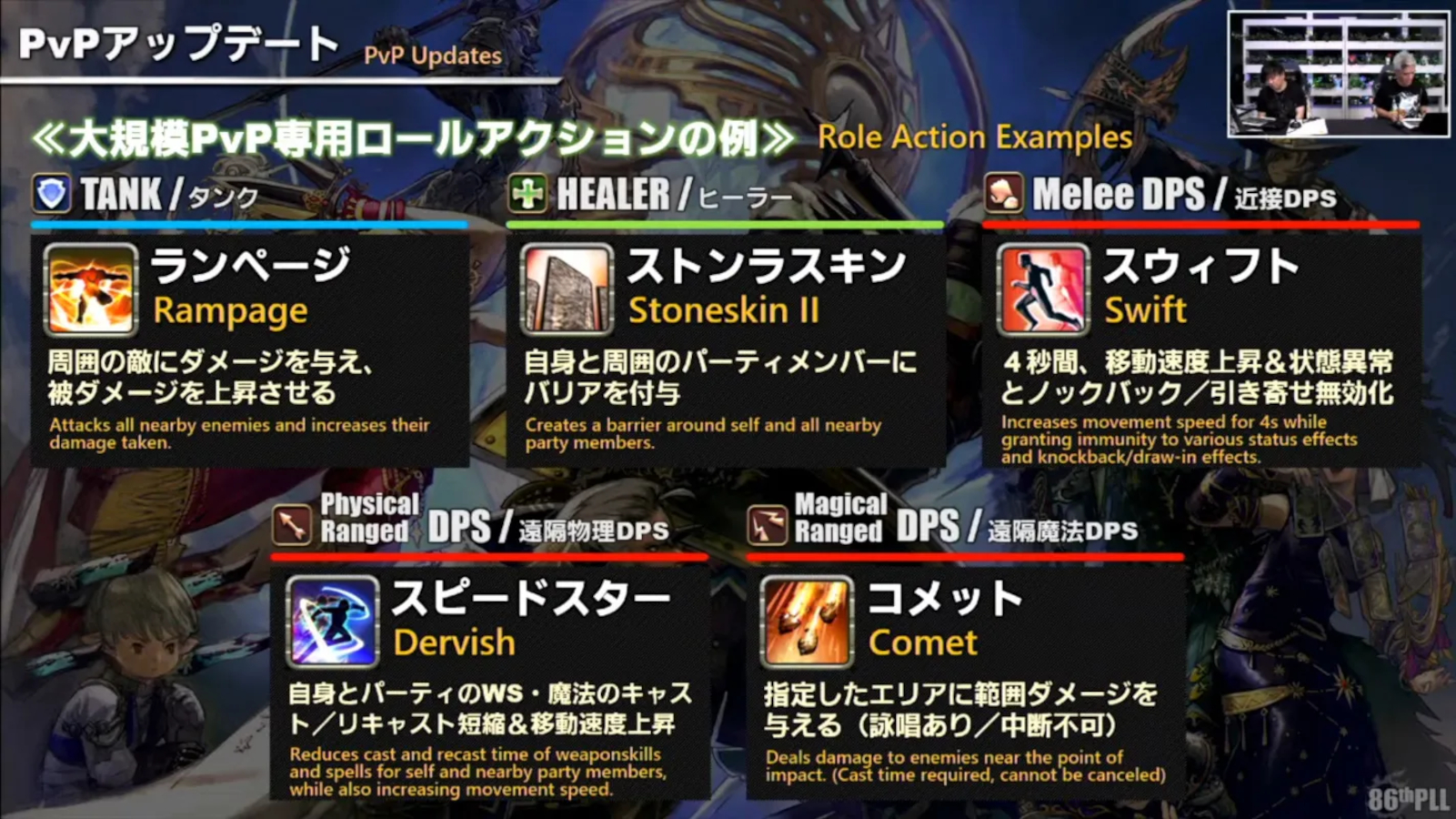 XIV PvP Role Actions