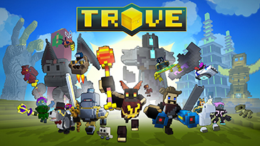 Trove - Trove is a Voxel-based MMO from Trion Worlds that generates exciting new worlds on a regular basis. It features free-form exploration that makes going through a mountain as rewarding as going over it, and enables community contributions to significantly impact the game through player created creatures and environments.